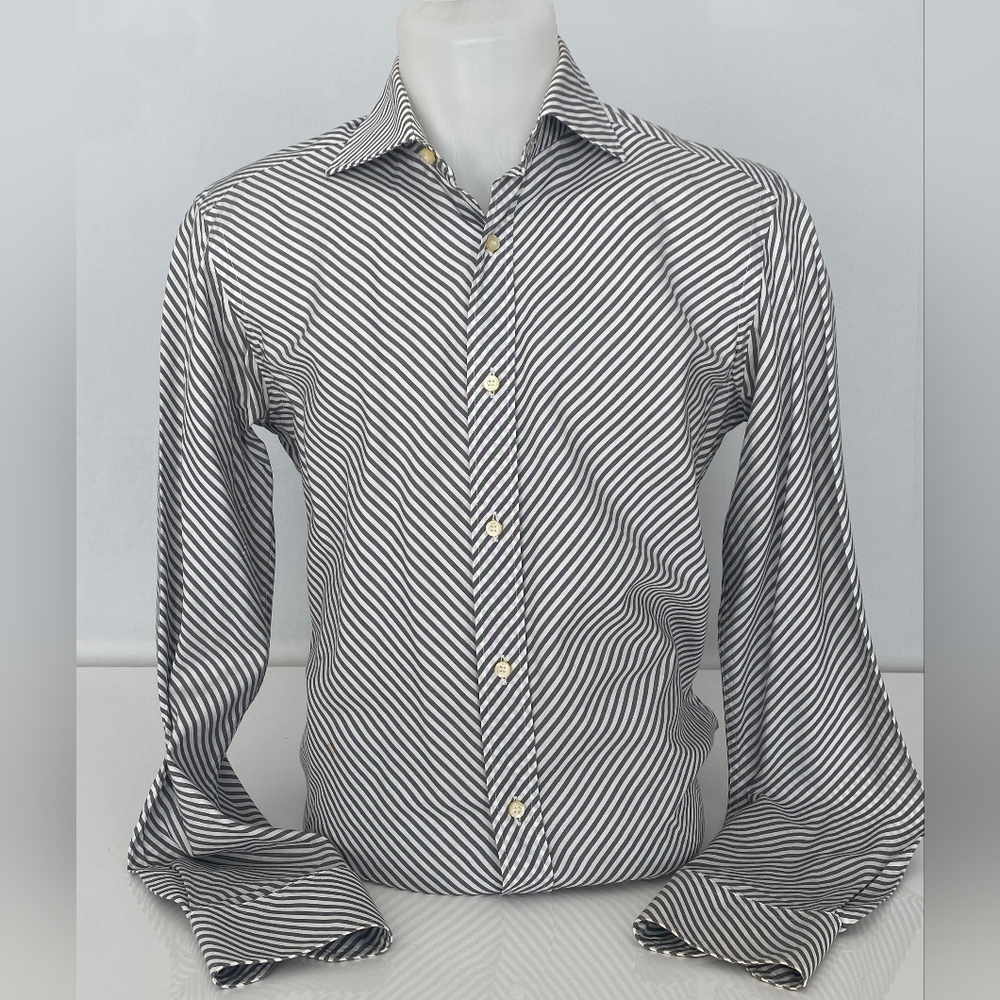 Etro 100% Cotton Button-down Long Sleeve Dress Shirt Size 38 (15US)